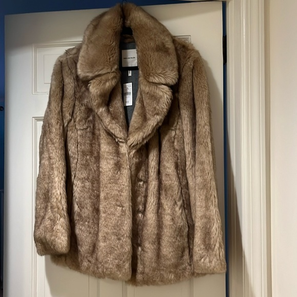 Avec Les Filles Tedty Faux Fur Notch Collar Coat - Picture 1 of 6